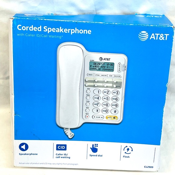 at&t | Cell Phones & Accessories | New Att White Corded Speakerphone ...
